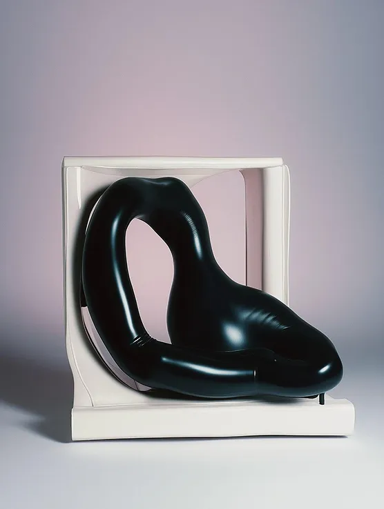 Black sculptural object